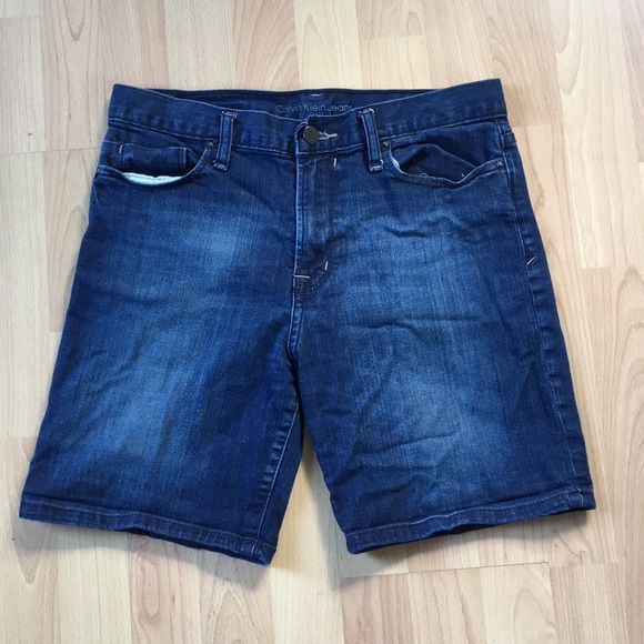 Calvin Klein High Waist Mid-Thigh Shorts - Picture 2 of 7